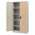 Armoire, réglable, avec étagères, en métal, 195 x 90 x 40 cm, pour la chambre