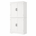 Armoire, avec rangement, avec portes, coloris blanc et argenté, 180 x 80 x 40 cm, pour la chambre