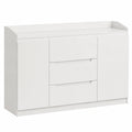 Commode, avec rangement, avec tiroirs, avec portes, coloris blanc, 40 x 140 x 87 cm, pour la chambre ou le salon