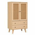 Armoire, avec rangement, avec tiroirs, avec portes, en résine tressée, pour la chambre