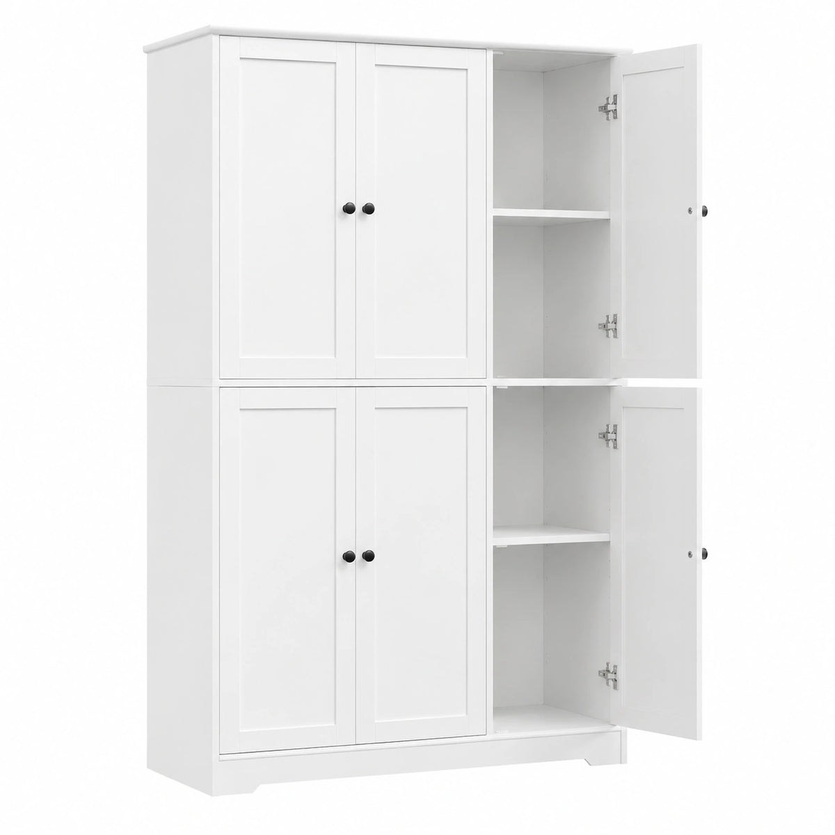 Armoire, avec rangement, avec étagères, avec portes, 106 x 37 x 180 cm, coloris blanc, pour la chambre