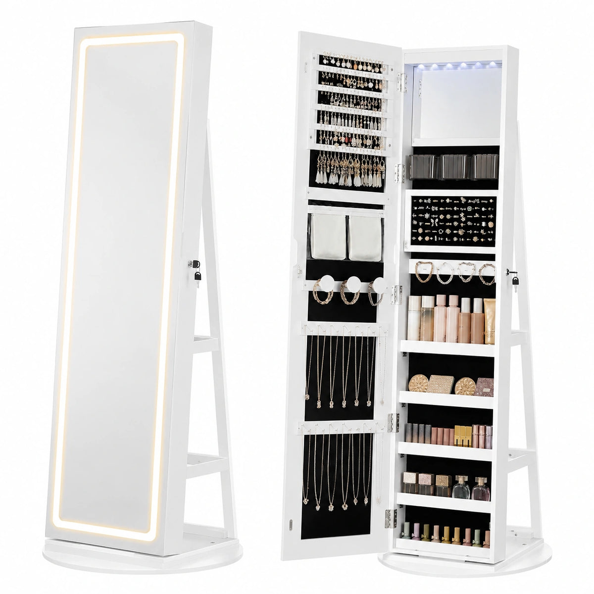 Armoire, réglable, avec rangement, coloris blanc, pour la chambre